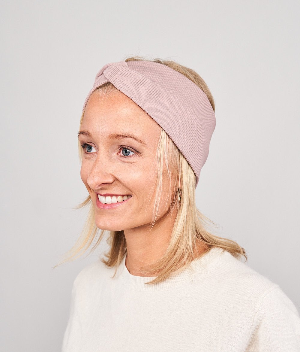 Stirnband Rippe Knot aus Bio Baumwolle - Stirnbänder - obumi - 860 - Navy