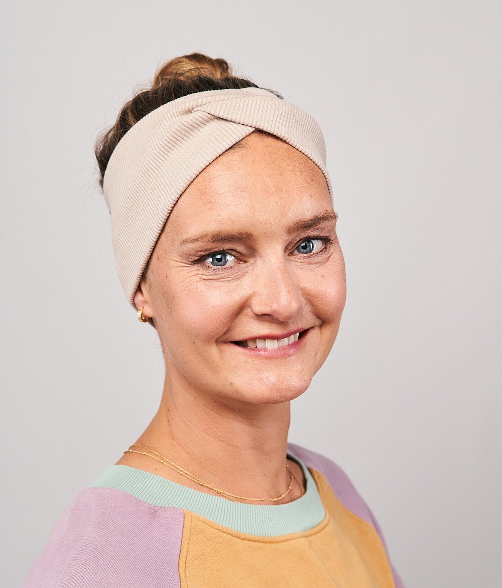 Stirnband Rippe Knot aus Bio Baumwolle - Stirnbänder - obumi - 860 - Navy