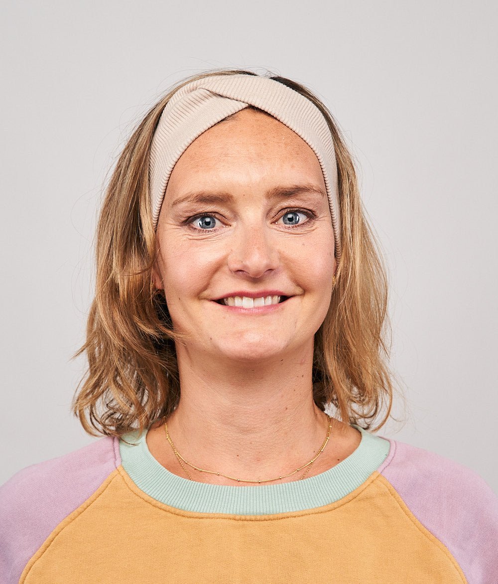 Stirnband Rippe Knot aus Bio Baumwolle - Stirnbänder - obumi - 861 - Burgundy