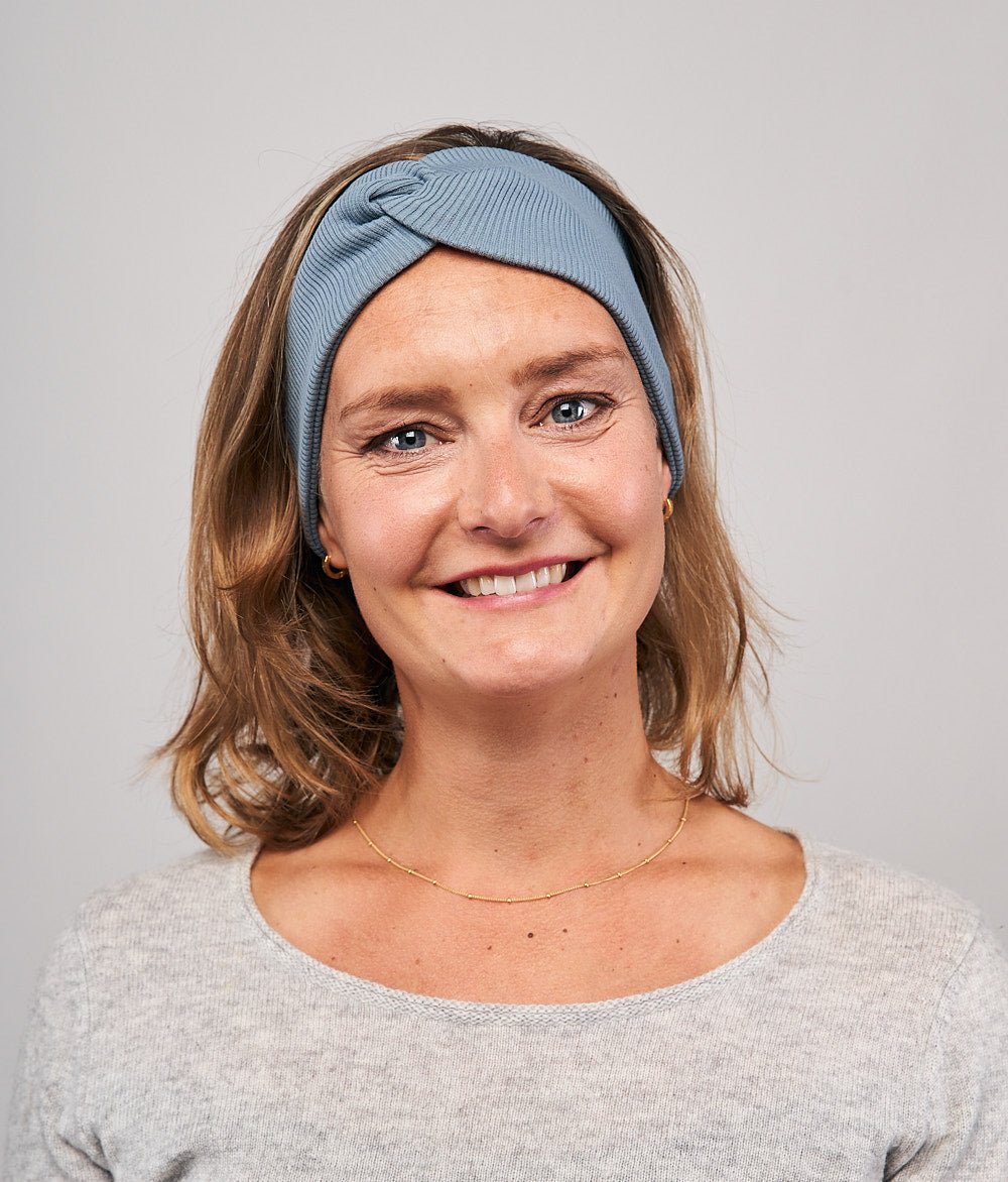 Stirnband Rippe Knot aus Bio Baumwolle - Stirnbänder - obumi - 864 - Forest Green