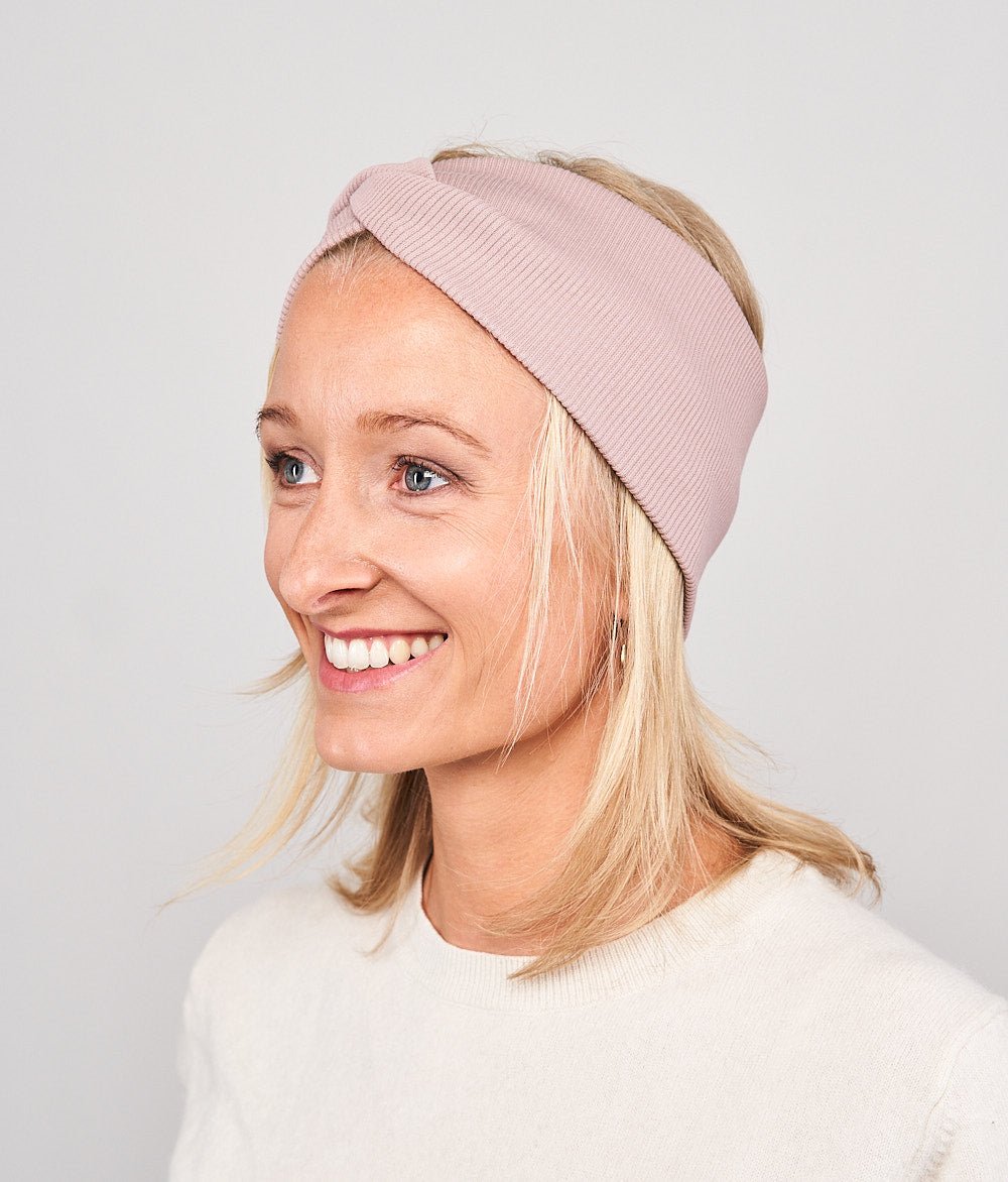 Stirnband Rippe Knot aus Bio Baumwolle - Stirnbänder - obumi - 867 - Petrol