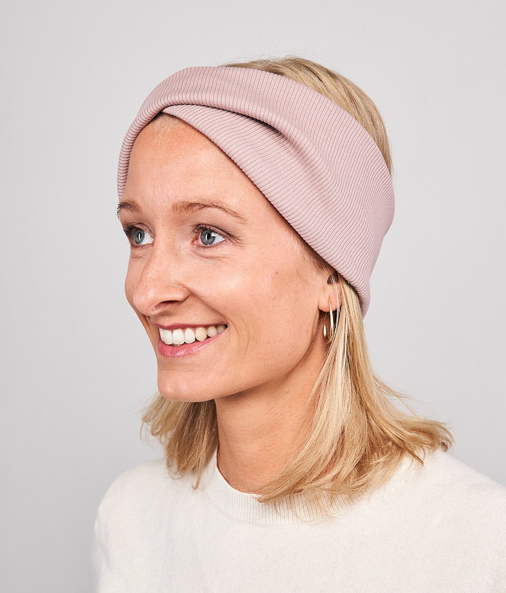 Stirnband Rippe Twist aus Bio Baumwolle - Stirnbänder - obumi - 848 - Woodrose