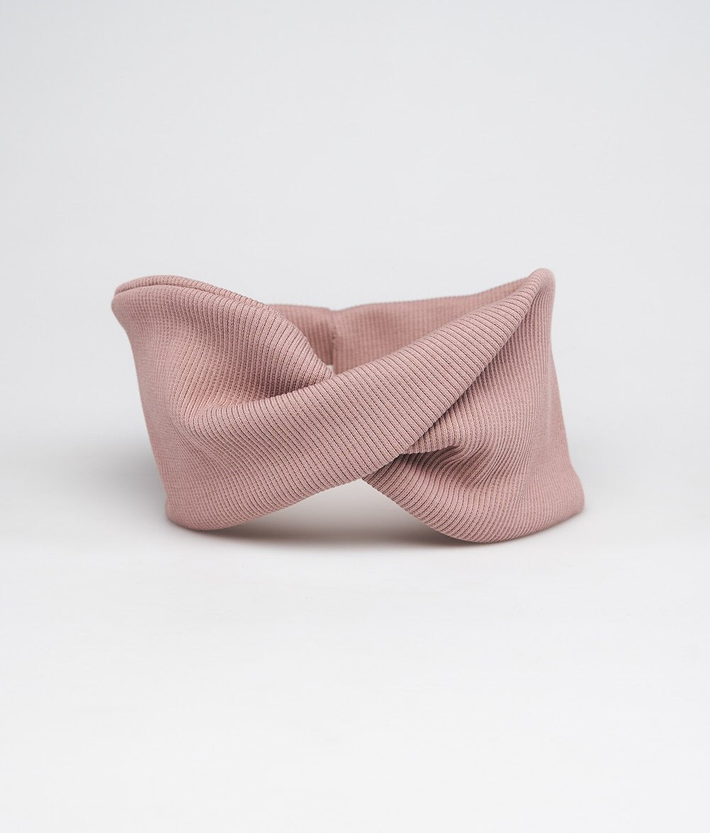Stirnband Rippe Twist aus Bio Baumwolle - Stirnbänder - obumi - 848 - Woodrose