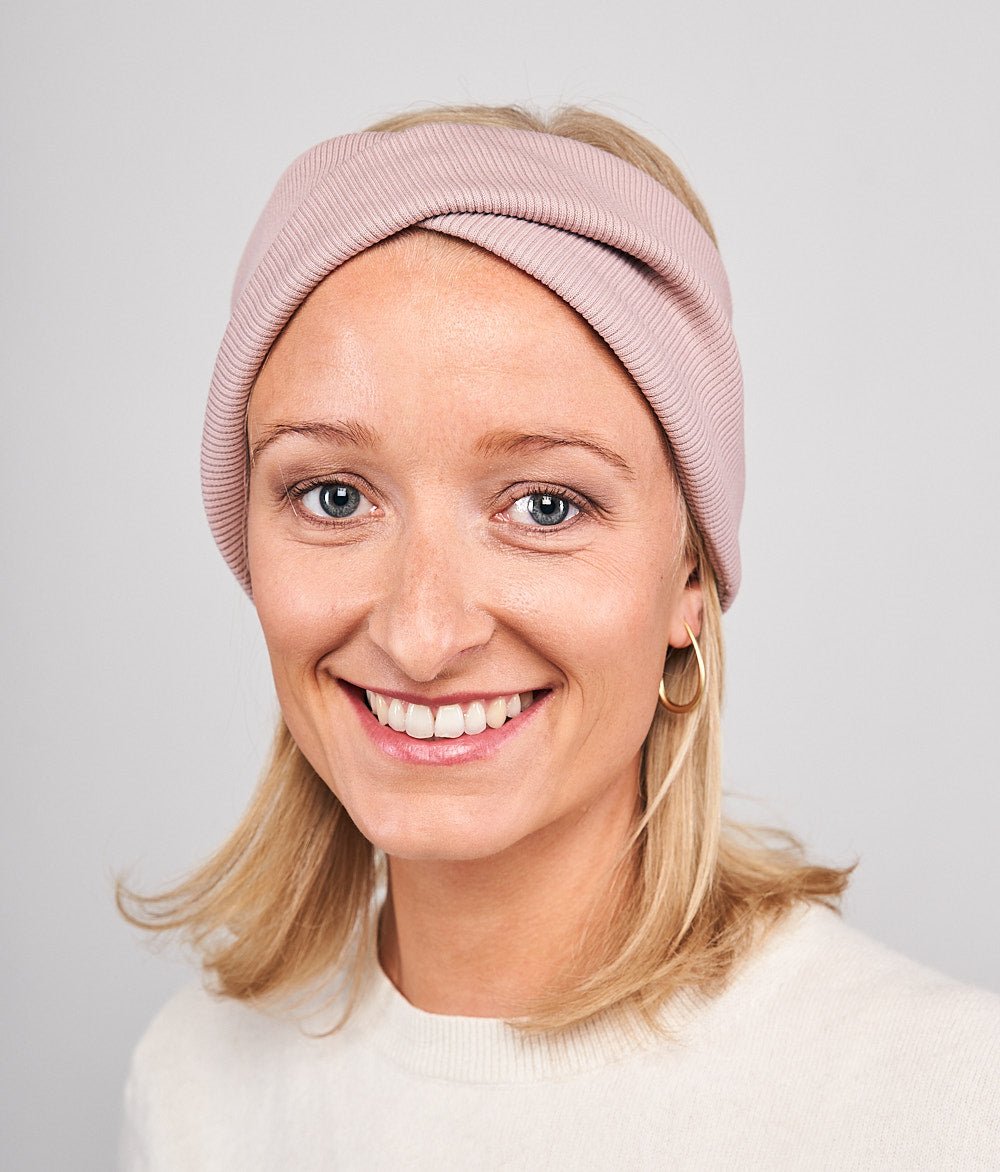 Stirnband Rippe Twist aus Bio Baumwolle - Stirnbänder - obumi - 848 - Woodrose