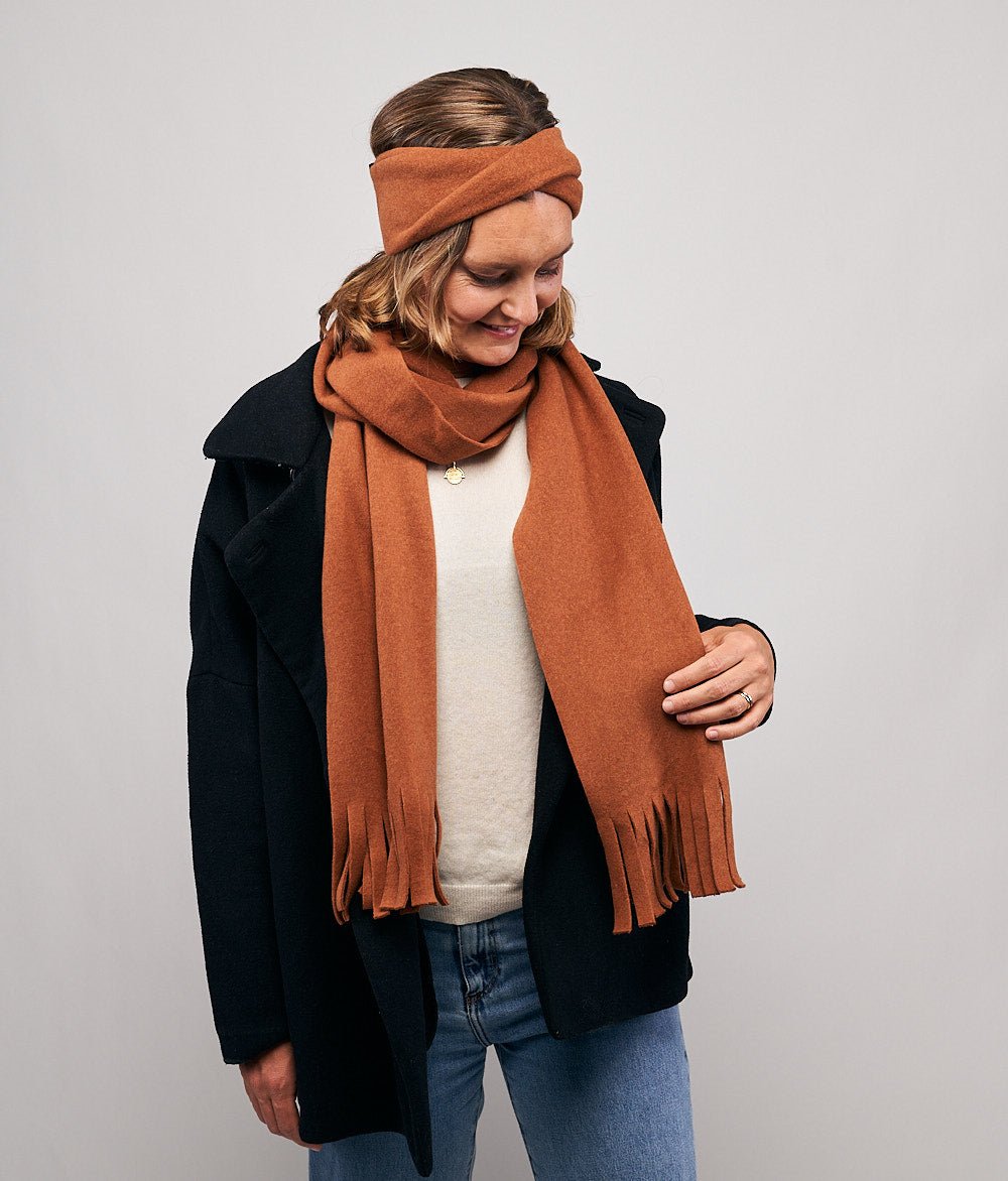 Stirnband Twist aus Bio Baumwolle - Stirnbänder - obumi - 164 - Rost