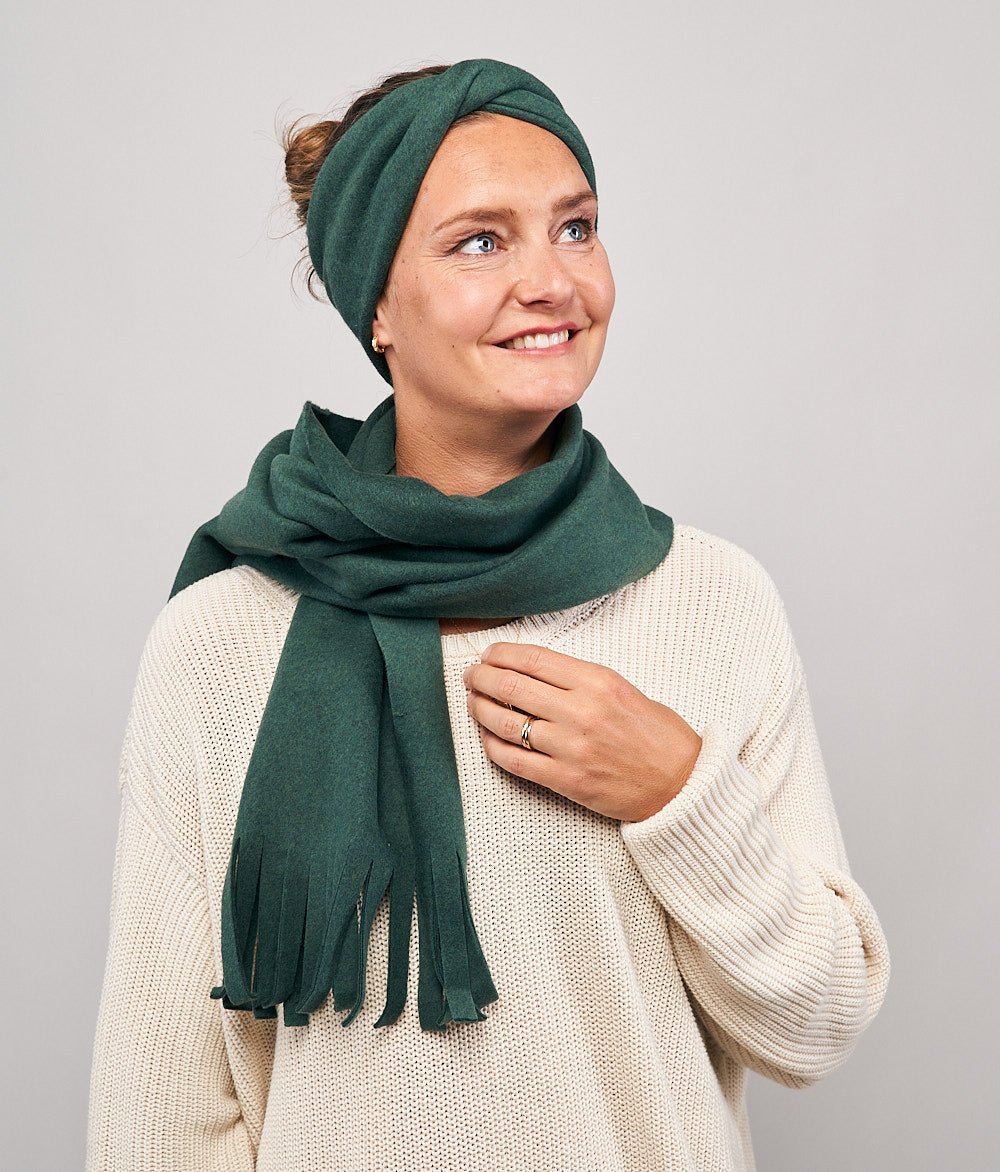 Stirnband Twist aus Bio Baumwolle - Stirnbänder - obumi - 165 - Forest Green