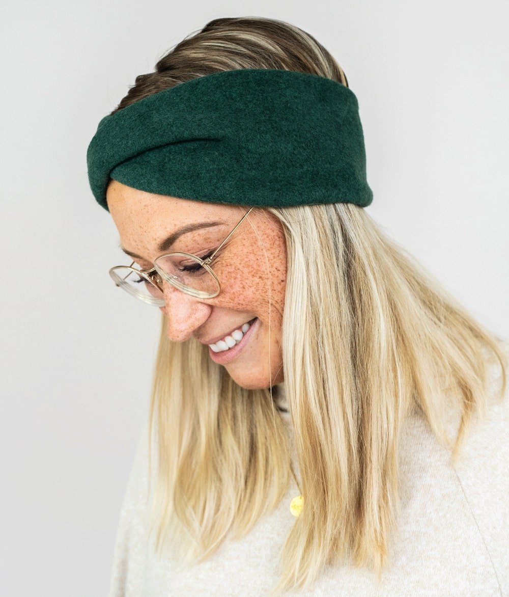 Stirnband Twist aus Bio Baumwolle - Stirnbänder - obumi - 165 - Forest Green