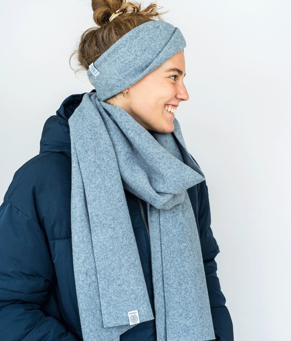 Stirnband Twist aus Bio Baumwolle - Stirnbänder - obumi - 166 - Soft Grey