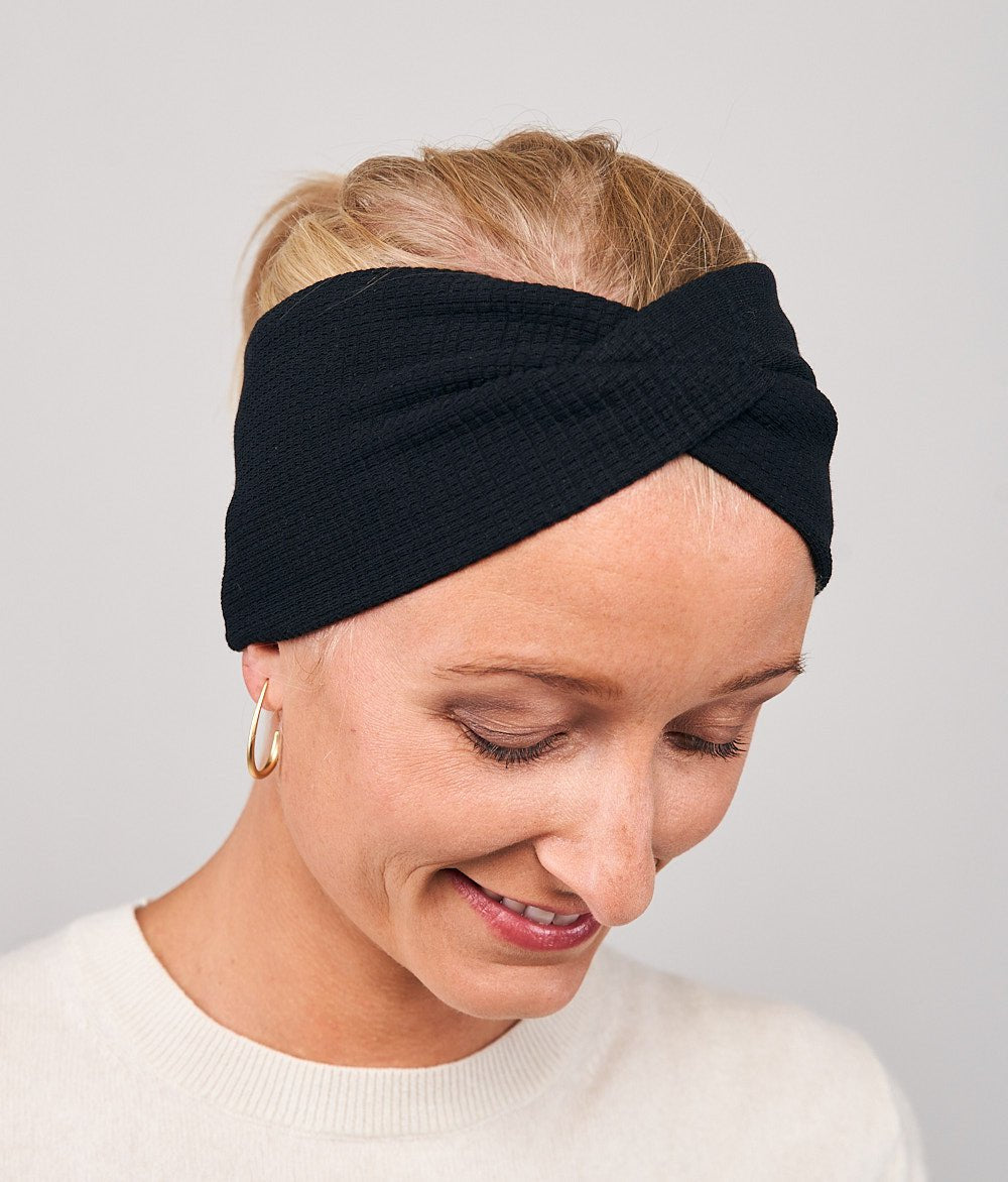 Stirnband Waffel - Rippe in 4 Varianten - Stirnbänder - obumi - 895 - Knot Breit