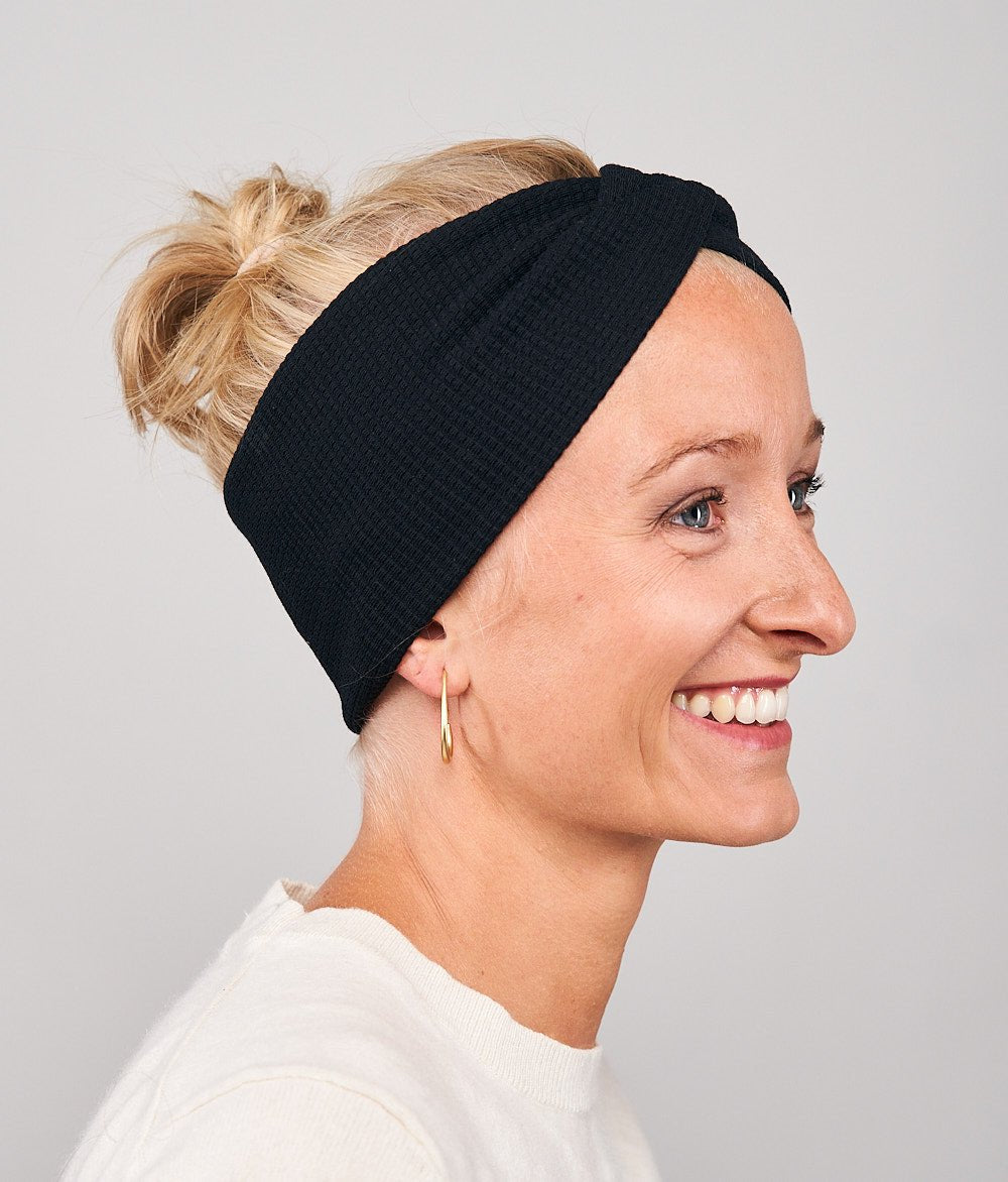 Stirnband Waffel - Rippe in 4 Varianten - Stirnbänder - obumi - 895 - Knot Breit