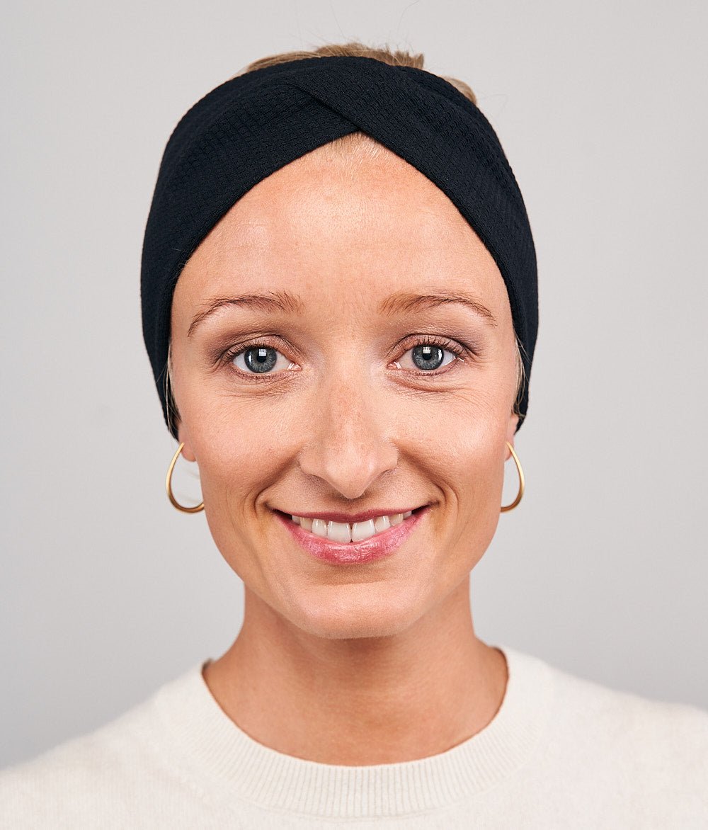 Stirnband Waffel - Rippe in 4 Varianten - Stirnbänder - obumi - 895 - Knot Breit