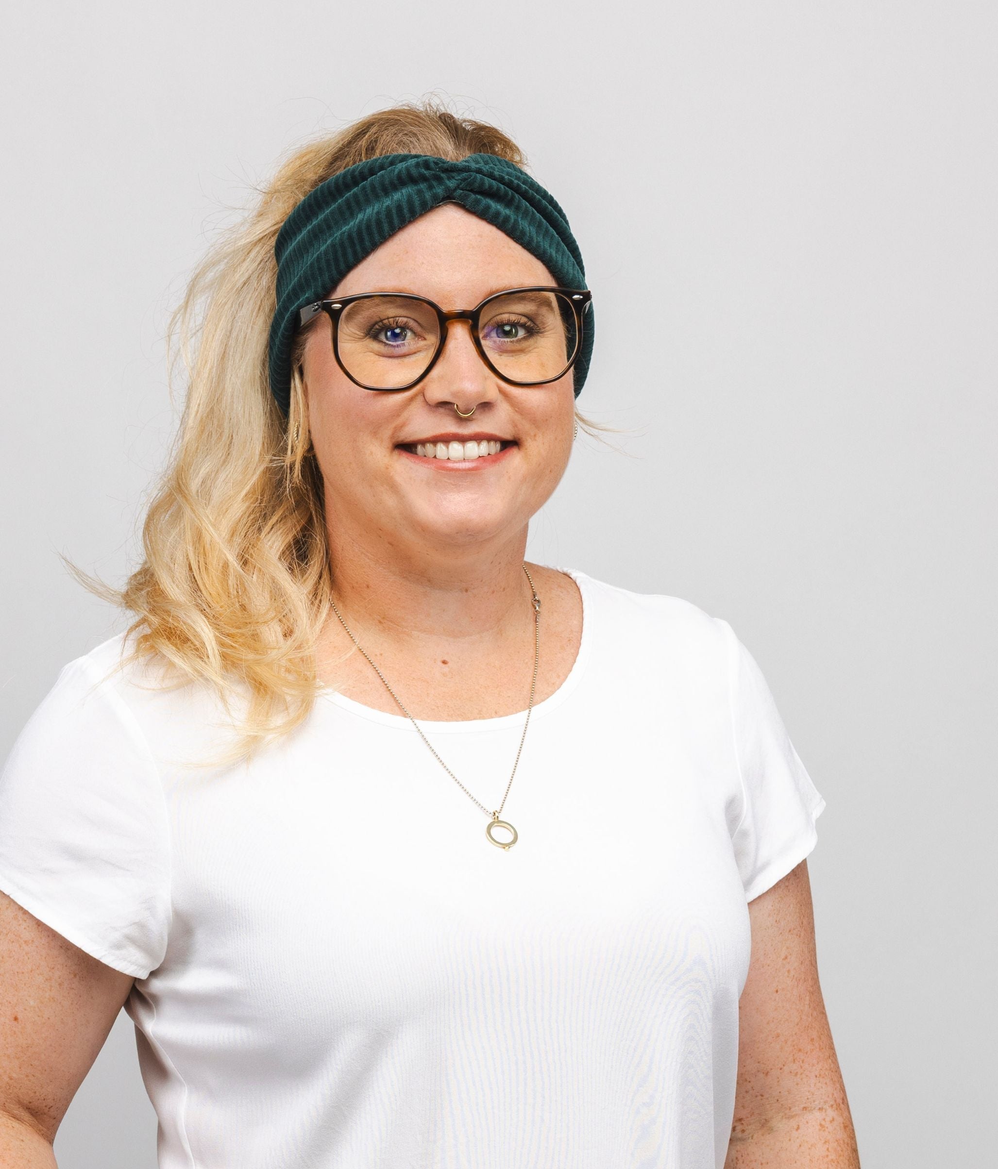 Haarband aus Bio Samt Rippe - Haarbänder - obumi - 467 - Dark Green