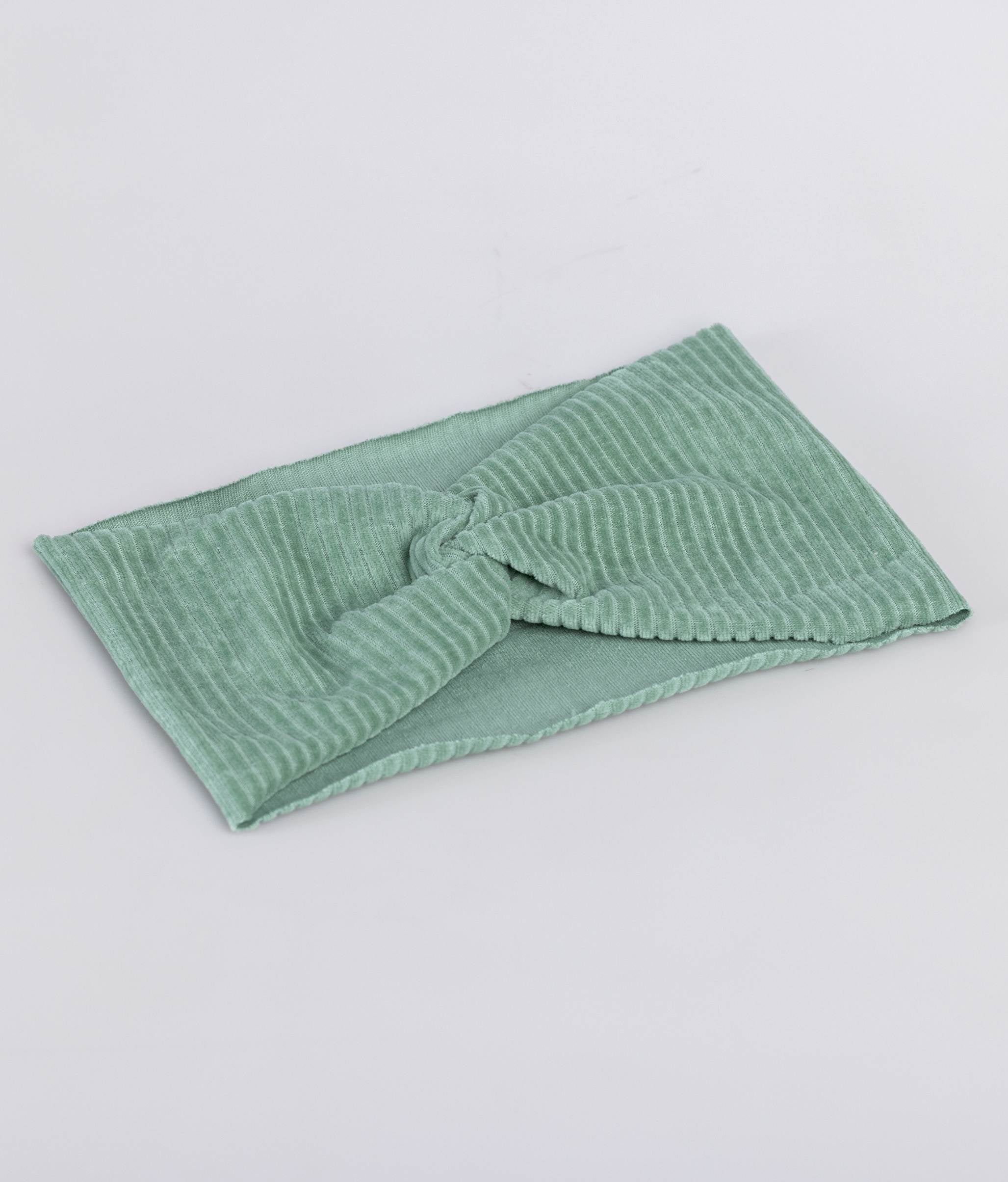 Haarband aus Bio Samt Rippe - Haarbänder - obumi - 468 - Aloe