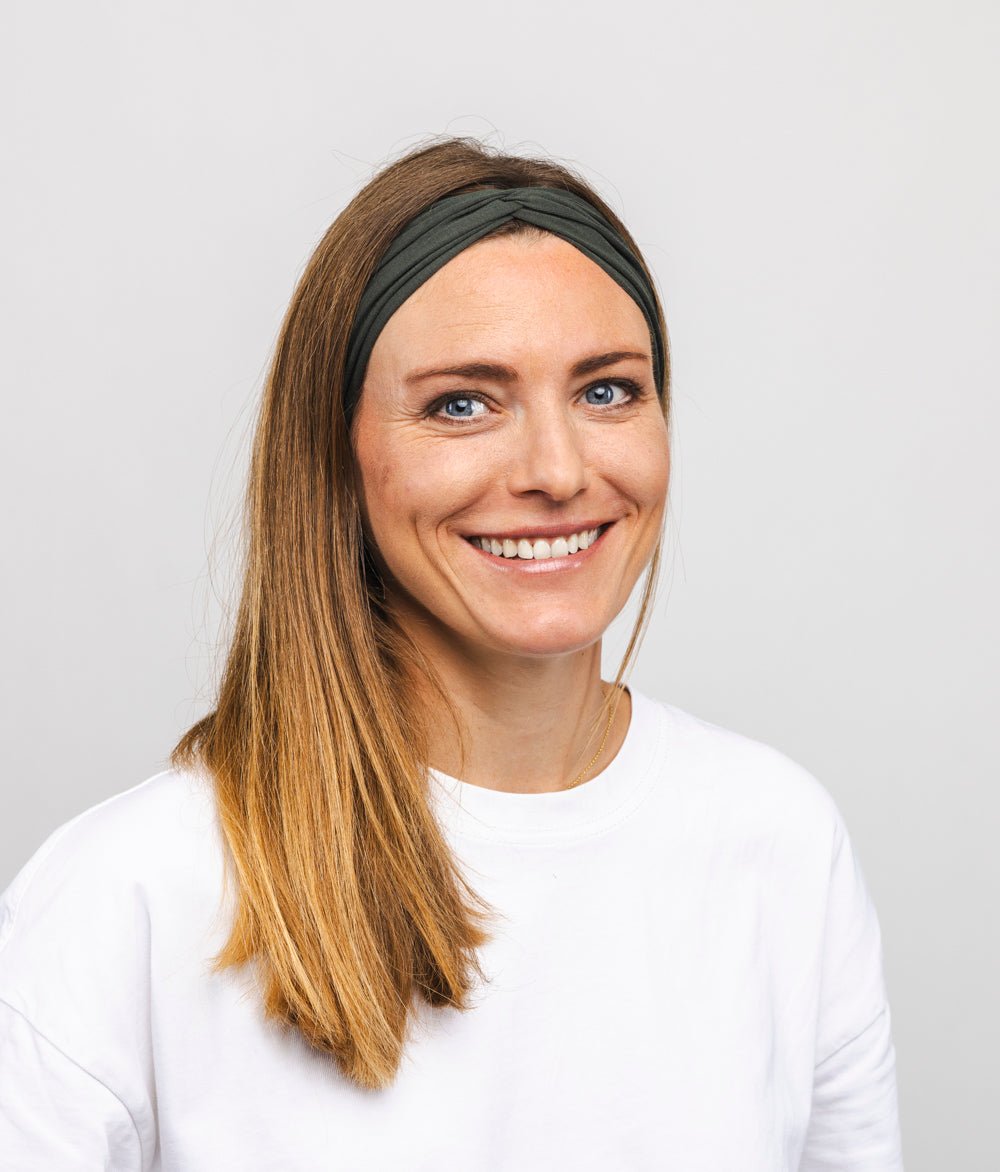 Haarband Bow aus TENCEL™ Modal - Stirnbänder - obumi - 448 - Forest Green