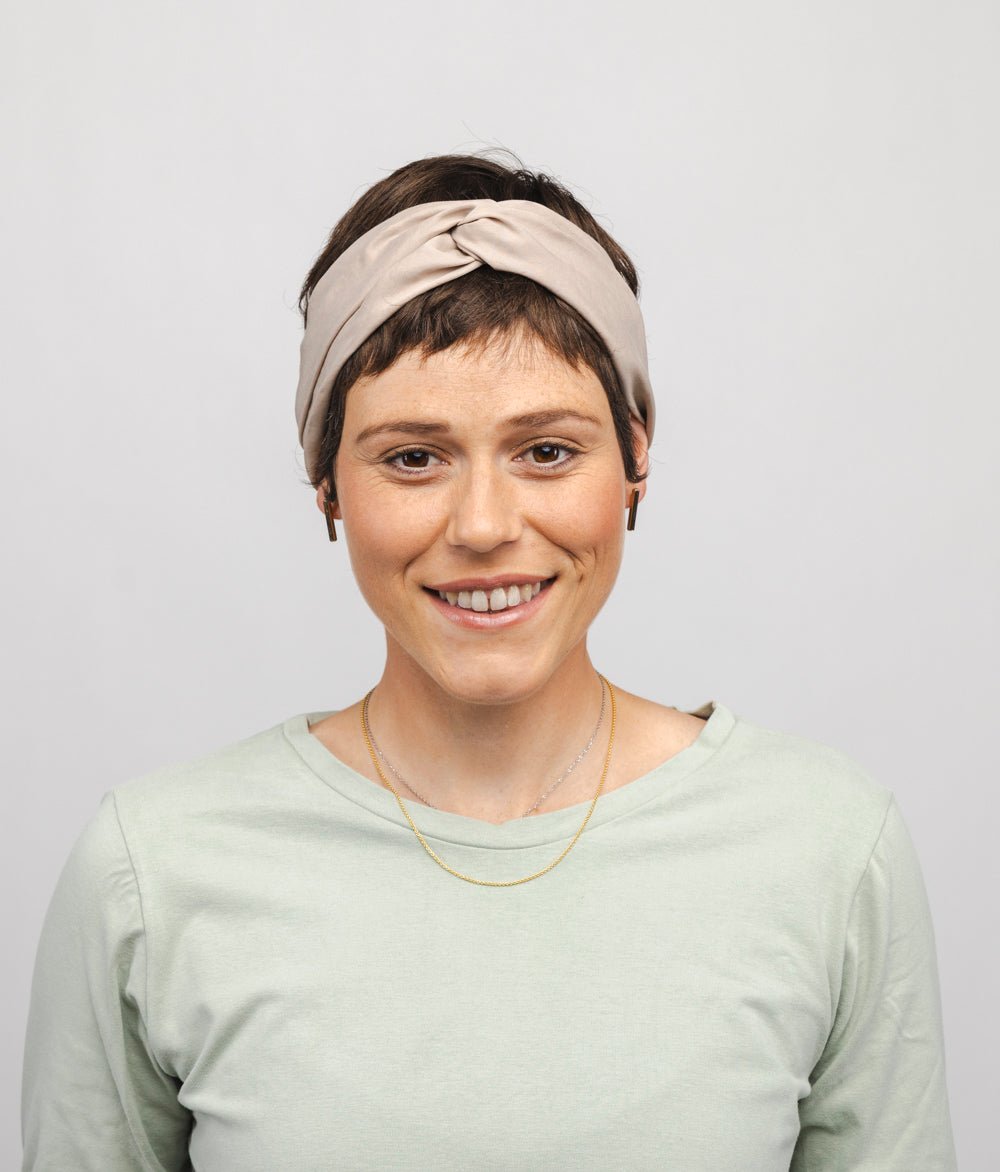 Haarband / Haarreif – verstellbar & bequem - Haarbänder - obumi - 257 - Beige - Lyocell