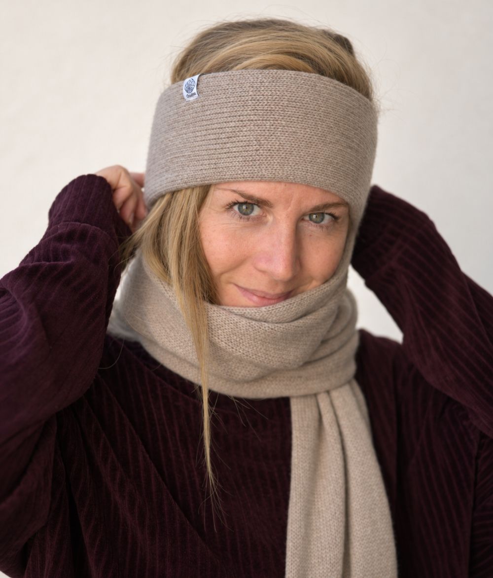 Stirnband Classic aus recyceltem Kaschmir