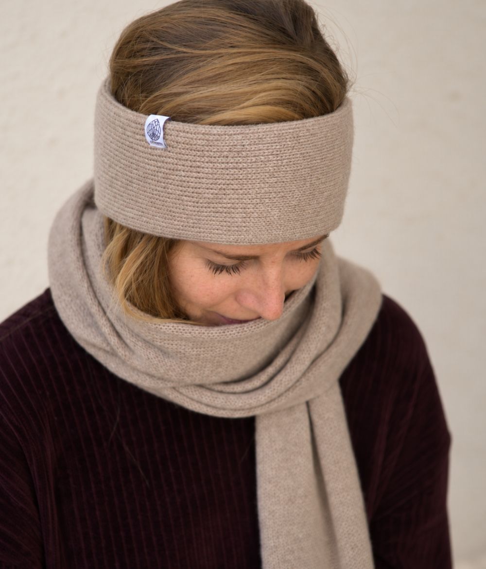 Stirnband Classic aus recyceltem Kaschmir
