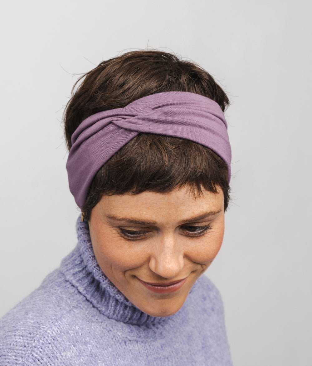 Stirnband Knot aus TENCEL™ Modal - Stirnbänder - obumi - 357 - Mauve