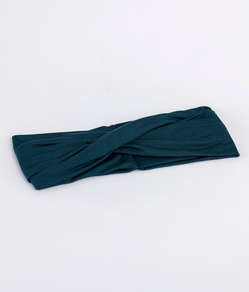 Stirnband Twist aus TENCEL™ Modal - Stirnbänder - obumi - 332 - Petrol