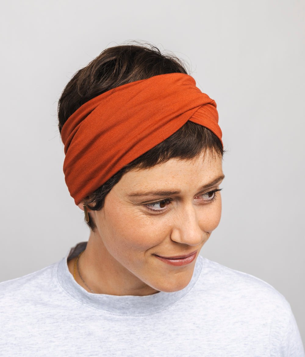 Stirnband Twist aus TENCEL™ Modal - Stirnbänder - obumi - 335 - Henna
