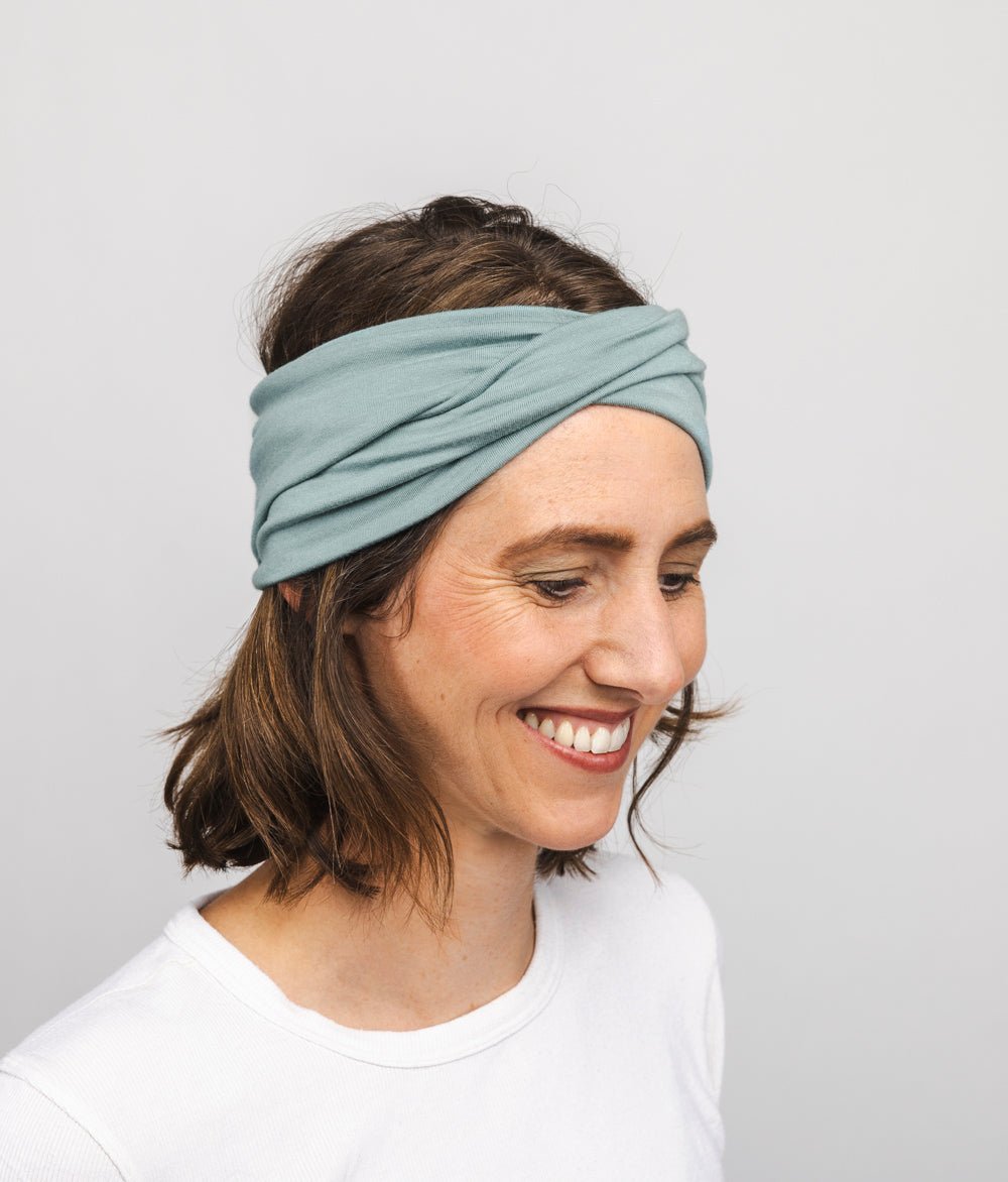 Stirnband Twist aus TENCEL™ Modal - Stirnbänder - obumi - 336 - Aqua