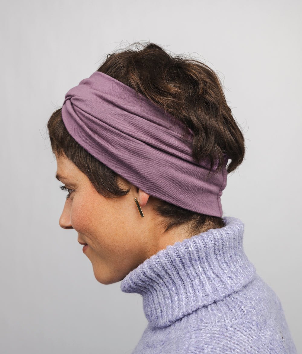 Stirnband Twist aus TENCEL™ Modal - Stirnbänder - obumi - 337 - Mauve