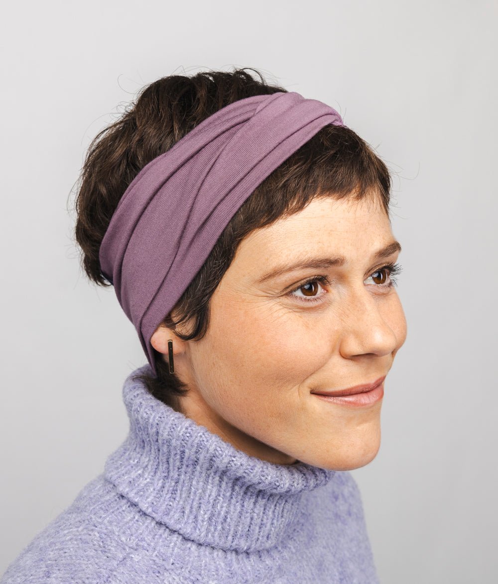 Stirnband Twist aus TENCEL™ Modal - Stirnbänder - obumi - 337 - Mauve