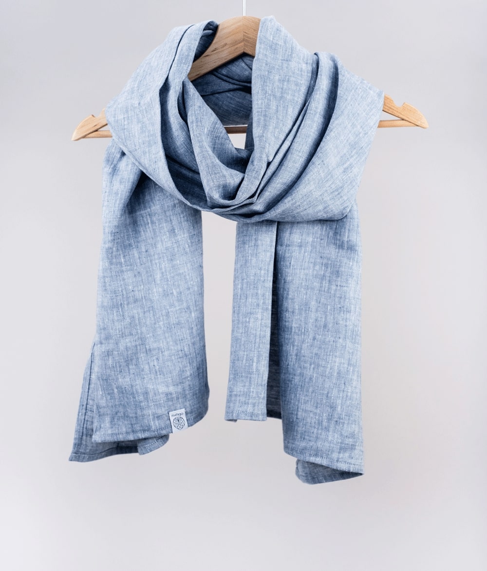 Decken-Schal aus Leinen