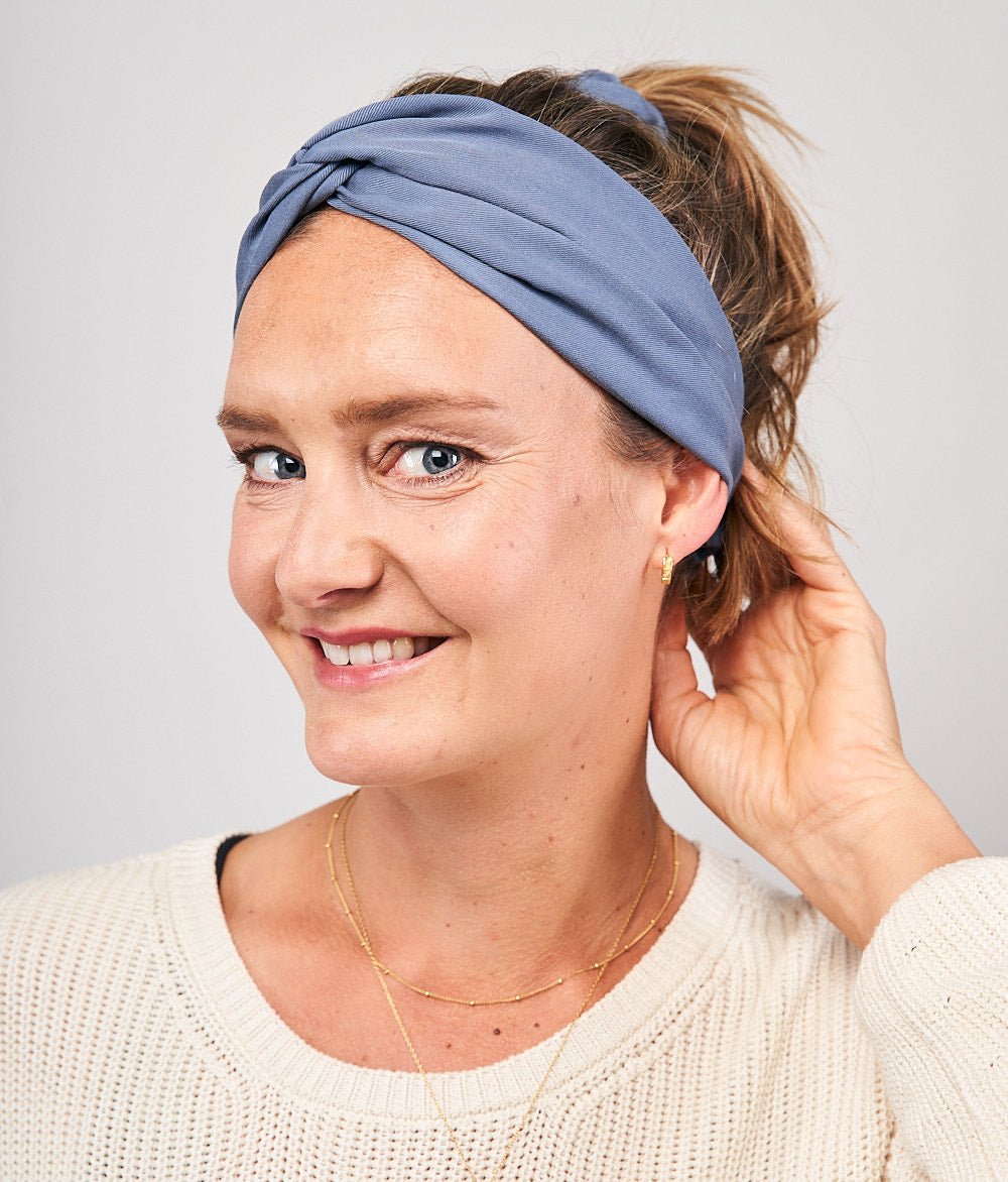 Haarband aus Lyocell - Haarbänder - obumi - 256 - Grey Blue