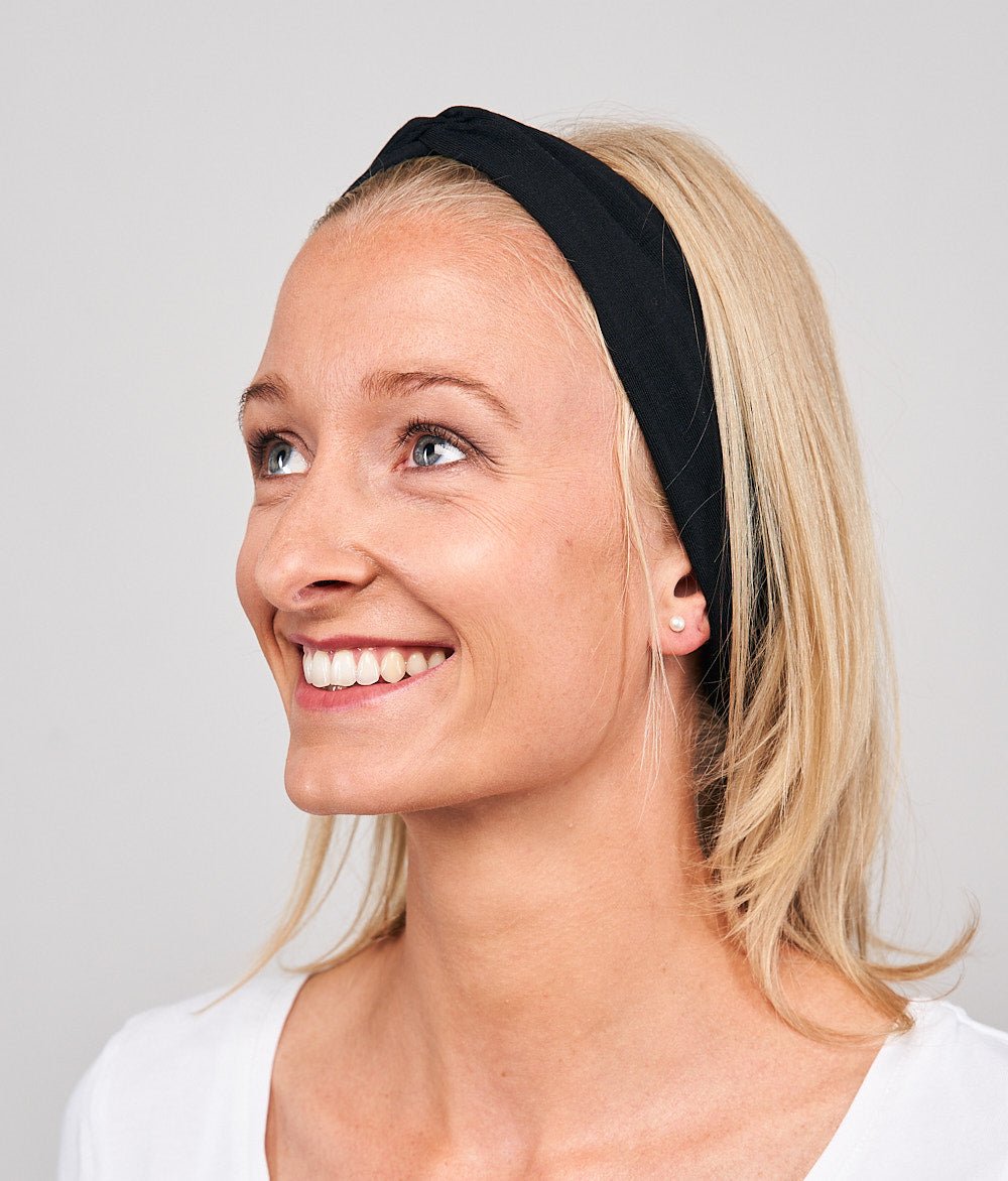 Haarband Bow aus TENCEL™ Modal - Stirnbänder - obumi - 440 - Black