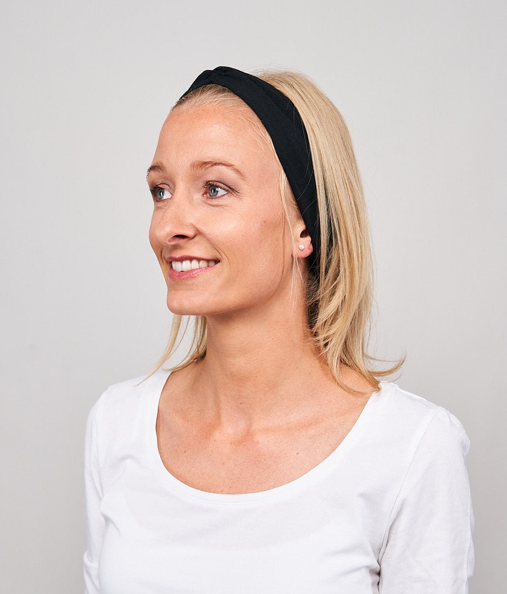 Haarband Bow aus TENCEL™ Modal - Stirnbänder - obumi - 440 - Black