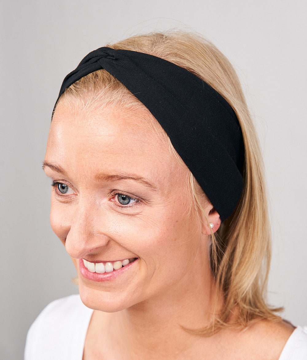 Haarband Bow aus TENCEL™ Modal - Stirnbänder - obumi - 440 - Black