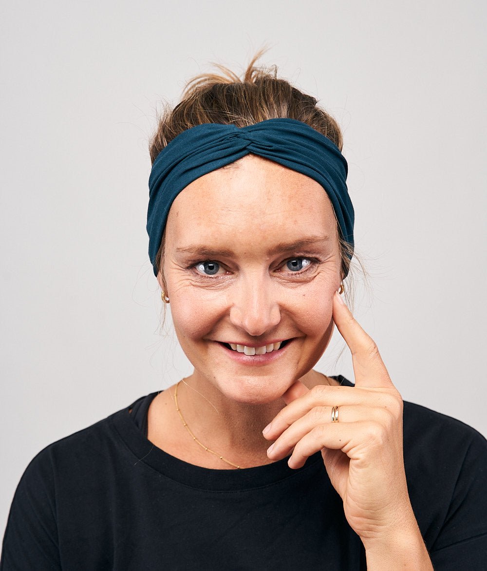 Haarband Bow aus TENCEL™ Modal - Stirnbänder - obumi - 442 - Petrol