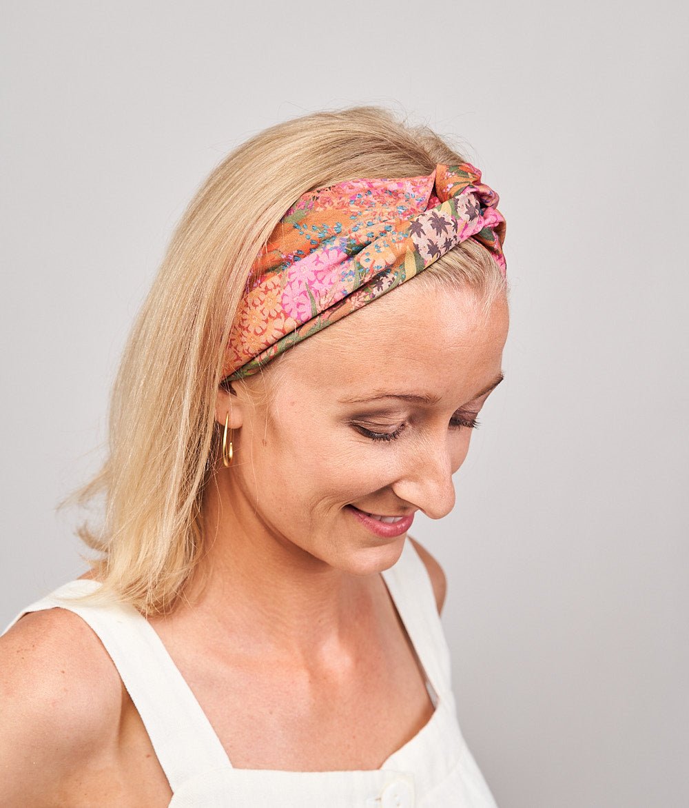 Haarband Print aus Bio Baumwolle - Haargummis - obumi - 260 - Floral