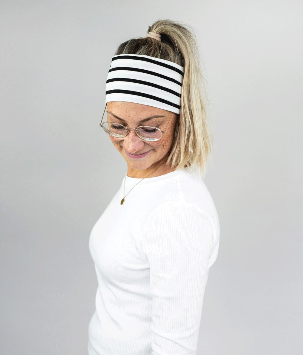 obumi  Damen Sport Stirnband Classic aus Jersey Bio Baumwolle
