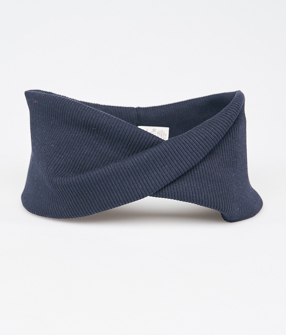 Stirnband Rippe Twist aus Bio Baumwolle - Stirnbänder - obumi - 840 - Navy